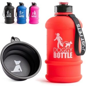 Dog water bottle with collapsible bowl new in the box